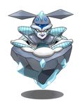  1boy blue_eyes carbink cosmo_(pixiv12140406) dragon_ball dragonball_z frieza pokemon red_eyes 