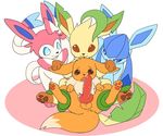  animal_genitalia animal_penis balls canine canine_penis ear_grab eevee eeveelution erection exposure feral flat_colors forced glaceon group humiliation knot leafeon legs_up level_difference looking_at_viewer looking_down lying male mammal manmosu_marimo naughty_face nintendo on_back on_lap open_mouth pawpads penis pok&eacute;mon presenting_partner reclining sitting spreading standing sylveon tentacles video_games 