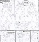  2015 absurd_res anthro areola big_breasts breasts cat chip_&#039;n_dale_rescue_rangers comic crossover disney erect_nipples feline female gadget_hackwrench hi_res huge_breasts jojocoso kitty_katswell mammal monochrome mouse nickelodeon nipples pussy rodent spanish_text t.u.f.f._puppy text translated 