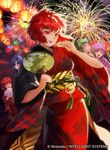  :d blue_eyes blue_hair cotton_candy est fan fire_emblem fire_emblem:_monshou_no_nazo fire_emblem_cipher fireworks green_eyes green_hair hairband headband japanese_clothes katua kimono lantern long_hair looking_at_viewer maria_(fire_emblem) mayo_(becky2006) minerva_(fire_emblem) multiple_girls official_art open_mouth paola paper_fan paper_lantern pink_eyes pink_hair red_eyes red_hair short_hair smile uchiwa 