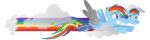  2016 cloud cub equine feathered_wings feathers female feral flying friendship_is_magic fur hair horse mammal multicolored_hair my_little_pony pegasus pony prosthetic rainbow_dash_(mlp) rainbow_hair shadowglider2236 time_paradox wings young 