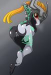  1girl abutomato anus ass blush cum cum_in_ass feet gaping hands_on_ass looking_at_viewer looking_back midna open_mouth pussy shiny_skin solo the_legend_of_zelda the_legend_of_zelda:_twilight_princess uncensored 