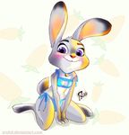  anthro bell blush breasts clothing disney erohd female hi_res judy_hopps lagomorph lingerie long_ears looking_at_viewer mammal purple_eyes rabbit simple_background smile solo tagme underwear zootopia 