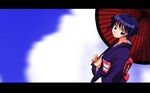  ai_yori_aoshi fumizuki_kou highres japanese_clothes long_sleeves oriental_umbrella sakuraba_aoi solo umbrella wallpaper widescreen 