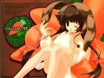  animal_ears bunny_ears carrot copyright_request kisaragi_mizu long_sleeves solo twintails wallpaper 