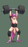  1futa 1hypno balls blue_eyes breasts clothing drooling empty_eyes erection exercise female futa_only futasub hair hypno_only intersex invalid_tag long_hair mind_control mobile_size nipples no_link penis pink_hair saliva sleepymaid submissive 