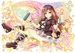 akashio_(loli_ace) blush boots brown_hair commentary_request cross-laced_clothes danmaku dress full_body gradient_hair hijiri_byakuren layered_dress long_hair looking_at_viewer multicolored_hair puffy_short_sleeves puffy_sleeves purple_hair short_sleeves smile solo sorcerer's_sutra_scroll touhou turtleneck two-tone_hair white_background wind wind_lift wrist_cuffs yellow_eyes 