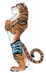  disney feline male mammal muscular stripper_tiger_(zootopia) tiger zootopia 