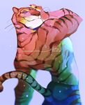  disney feline lps1 lpsspl male mammal muscular solo stripper_tiger_(zootopia) tiger zootopia 