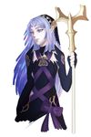  alternate_costume aqua_(fire_emblem_if) artist_request breasts cosplay elma_(xenoblade_x) female fire_emblem fire_emblem_if long_hair nintendo pointy_ears purple_hair spoiler spoilers weapon xenoblade_chronicles_x 