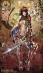 armor bikini_armor breasts cleavage long_hair reiq samraui_soul_saiko samurai samurai_soul_saiko sword thong 