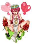  blush cute long_hair magi magi_the_labyrinth_of_magic male male_focus no_pants open_mouth pink_eyes pink_hair ren_kouha shota spread_legs trap yaoi 