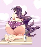  1girl ass astral_harlot feet looking_at_viewer murasaki_(senran_kagura) panties senran_kagura tagme 