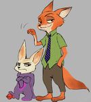  anthro canine disney fennec finnick fox male mammal nick_wilde zootopia コマツコ 