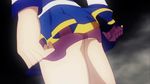 1girl animated animated_gif aqua_(konosuba) ass ass_shake blue_skirt close-up from_behind gluteal_fold kono_subarashii_sekai_ni_shukufuku_wo! miniskirt no_panties pleated_skirt shade skirt solo upskirt 