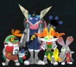  braixen bunnelby falco_lombardi fox_mccloud greninja hawlucha nintendo peppy_hare pok&eacute;mon slippy_toad star_fox video_games 