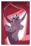  anthro big_breasts blue_eyes breasts chloe_sinclaire conditional_dnp female fluffy fluffy_tail fur grey_fur hair huge_breasts jollyjack lips long_hair looking_at_viewer mammal nipples nude skunk smile solo standing white_fur white_hair wide_hips 