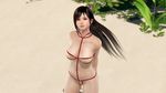  black_hair breasts dead_or_alive dead_or_alive_xtreme_3_fortune dead_or_alive_xtreme_beach_volleyball kokoro_(doa) large_breasts official_art solo tecmo 