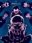  bowl_cut brothers duo_chromatic evil_grin evil_smile fingerprint formal grin heart heart_in_mouth male_focus matsuno_choromatsu matsuno_ichimatsu matsuno_juushimatsu matsuno_karamatsu matsuno_osomatsu matsuno_todomatsu messy_hair multiple_boys osomatsu-kun osomatsu-san sextuplets shaded_face siblings smile squatting suit tellmin 