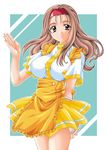  breasts brown_hair hairband kokubo_reika large_breasts long_hair pia_carrot_e_youkoso!! skirt 