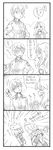  !! 4koma anger_vein bangs bbb_(friskuser) bomber_jacket boots chewing closed_eyes comic commentary fleeing girls_und_panzer greyscale hands_on_hips hands_together head_tilt heart heart_eyes highres jacket kay_(girls_und_panzer) long_hair md5_mismatch military military_uniform monochrome naomi_(girls_und_panzer) open_mouth parted_bangs saunders_military_uniform school_emblem short_hair shorts smile sunglasses sweatdrop symbol-shaped_pupils tank_turret translated uniform 