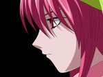 close-up elfen_lied frown highres lucy pink_eyes pink_hair solo vector_trace wallpaper 