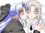  black_ren kiss melty_blood ren shingetsutan_tsukihime transparent twins type-moon white_ren 