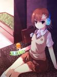  bad_id bad_pixiv_id biribiri briefcase brown_eyes brown_hair cellphone hair_ornament hairclip hase_neet headphones highres misaka_mikoto phone school_uniform short_hair skirt socks solo sweater_vest to_aru_kagaku_no_railgun to_aru_majutsu_no_index vest 