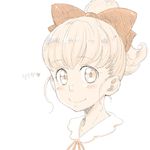  blush bow character_name hair_bow heart jpeg_artifacts moriya_ririka nurse_angel_ririka_sos ponytail sakura_kotetsu smile solo 