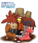  artist_request camerupt hat magcargo pixiv_trainer poke_ball pokemon torkoal 