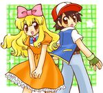  alternate_costume crossdressing dress dual_persona multiple_boys pokemon satoko_(pokemon) satoshi_(pokemon) 