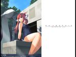  gagraphic jiji one-piece_swimsuit school_swimsuit solo swimsuit twintails wallpaper 