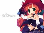  elbow_gloves gagraphic gloves hat long_hair magical_rain_chan open_mouth solo twintails wallpaper witch witch_hat zankuro 