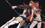  black tagme tengen_toppa_gurren_lagann thigh-highs yoko_ritona 