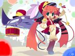  aqua_eyes band band_uniform boots drum gagraphic hat instrument long_hair magical_rain_chan manta_ray marching_band_baton orange_hair parade shako_cap solo twintails uniform wallpaper zankuro 