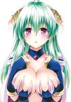  absurdres areolae breast_hold breasts highres horns no_bra run_elsie_jewelria solo to_love-ru to_love-ru_darkness yabuki_kentarou 