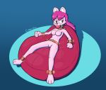  anthro ball_gag bdsm belt bound breasts creamgag domestic_cat featureless_breasts featureless_crotch felid feline felis female gag gagged grace_(creamgag) mammal solo straps 