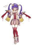  alternate_color blood bloody_weapon doublade dripping dual_wielding full_body gen_6_pokemon glasses head_tilt holding holding_sword holding_weapon kasuka108 long_hair multicolored_hair open_mouth personification pokemon purple_hair red_eyes red_legwear shiny_pokemon shoes simple_background skirt solo standing sword thighhighs twintails two-tone_hair weapon white_background white_footwear zettai_ryouiki 