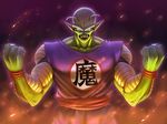  :d antennae bald clenched_hands collarbone commentary dragon_ball dragon_ball_(classic) fangs green_skin looking_at_viewer male_focus open_mouth piccolo_daimaou pointy_ears sharp_teeth sleeveless smile solo teeth v-shaped_eyebrows yapo_(croquis_side) 