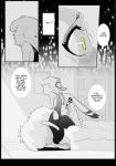  arctic_fox bed blush breasts canid canine clothing comic cynthia_walker disney dress embarrassed female fox head_in_cleavage jack_savage lagomorph male mammal rabbit rem289 small_breasts yellow_eyes zootopia 