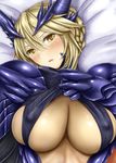  armor artoria_pendragon_alter_(fate/grand_order) blonde_hair blush breasts erect_nipples fate/grand_order fate_(series) large_breasts solo yellow_eyes 