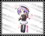  cosplay hiiragi_kagami instrument lucky_star recorder school_uniform solo thighhighs tsurime wallpaper yoshimizu_kagami 