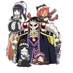  6+girls ainz_ooal_gown armor armored_dress black_eyes black_hair blonde_hair blue_eyes braid chibi cz2128_delta dark_skin detached_sleeves double_bun dress drill_hair dullahan entoma_vasilissa_zeta eyepatch gauntlets glasses hat hiding hood insect_girl long_sleeves lupusregina_beta maid maid_apron maid_headdress multiple_girls narberal_gamma overlord_(maruyama) pink_hair ponytail red_hair ribbon robe robot_girl scarf skeleton sleeping slime solution_epsilon transparent_background twin_braids undead werewolf yuri_alpha 