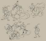  anthro blush clothing crackajackin crocodile crocodilian diaper diaper_change donkey_kong_(series) king king_k_rool kremling line_art male nintendo onesie overweight overweight_male pajamas peeing reptile royalty scalie urine video_games wet_diaper wetting 