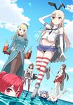  :d ^_^ ^o^ ahoge akagi_(kantai_collection) anchor_hair_ornament ankle_boots arm_at_side armpits arms_up atago_(kantai_collection) bangs bare_arms bare_legs bare_shoulders barefoot beret bikini black_bikini black_ribbon blonde_hair blue_eyes blue_hair blue_hat blue_skirt blue_sky blunt_bangs blush boots bow_(weapon) breasts brown_eyes brown_footwear brown_hair brown_legwear brown_skirt buttons cannon closed_eyes cloud collarbone colored_eyelashes day detached_sleeves elbow_gloves eyebrows eyebrows_visible_through_hair flight_deck floating_hair fur_collar fur_trim gloves grey_footwear hair_ornament hair_ribbon hairband hand_on_forehead hands_on_hips hat headgear holding holding_weapon i-168_(kantai_collection) i-19_(kantai_collection) japanese_clothes kantai_collection kimono kongou_(kantai_collection) large_breasts leg_up lens_flare light_rays long_hair long_sleeves looking_afar machinery military military_uniform miniskirt multiple_girls muneate navel neckerchief nontraditional_miko ocean open_mouth outdoors pantyhose partially_submerged pleated_skirt ponytail profile quiver red_eyes red_hair red_ribbon red_skirt ribbon ribbon-trimmed_sleeves ribbon_trim school_uniform serafuku shimakaze_(kantai_collection) shirt skirt sky sleeveless sleeveless_kimono sleeveless_shirt smile standing standing_on_liquid striped striped_legwear sunlight swimsuit tareme thigh_boots thighhighs thong_bikini turret uniform upskirt very_long_hair water weapon white_gloves white_legwear white_ribbon wind yasuto_(eria151) zettai_ryouiki 
