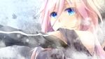  ayc_(sanjyunana) black_outfit blue_eyes female frost ia_(vocaloid) long_hair looking_at_viewer pink_hair sad vocaloid 