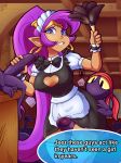  2019 alternate_version_at_source biffalo blue_eyes breasts capcom clothing ear_piercing erection female genie group hair handjob humanoid legwear long_hair maid_uniform male male/female penis piercing pointy_ears ponytail purple_hair sex shantae shantae_(series) tinkerbat uniform video_games wayforward 