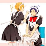  2boys crossdressing free! hazuki_nagisa maid male_focus matsurinnu multiple_boys ryuugazaki_rei 