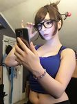  breasts cosplay glasses large_breasts mei_(overwatch) overwatch photo 