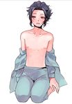  blush bulge cum cum_on_body erection facial inazuma_eleven_(series) male_focus solo sweat undressing yaoi 